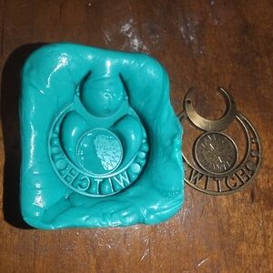 Witch Bezel Frame Silicone Jewelry Mold For Resin/Polymer Clay 25x31mm